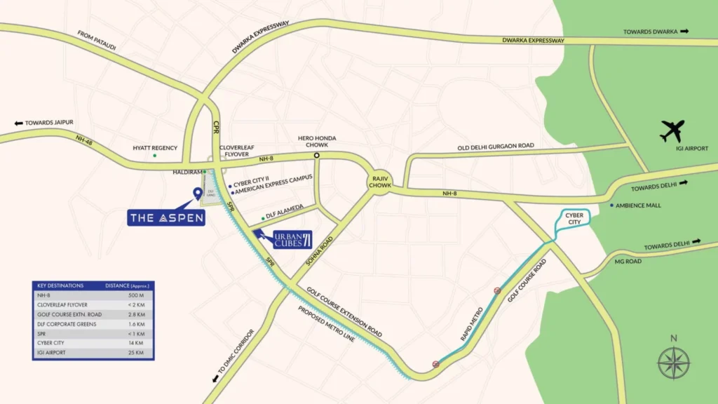 Whiteland-The-Aspen-Location-Map